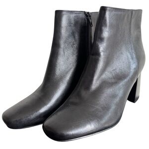 New Bella Vita Wilma Black Leather Ankle Bootie Size 10W